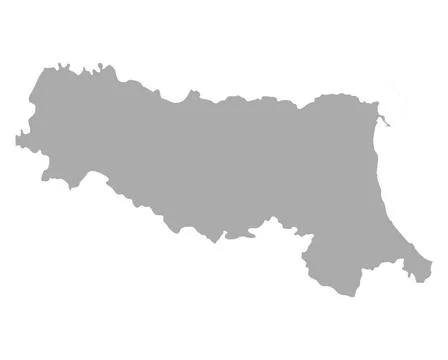 Karte von Emilia-Romagna - Map of Emilia-Romagna Karte von Emilia-Romagna ... Stock Photos