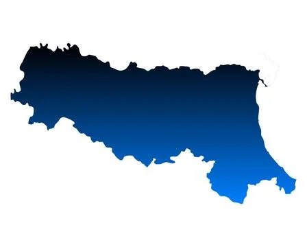 Karte von Emilia-Romagna - Map of Emilia-Romagna Karte von Emilia-Romagna ... Stock Photos