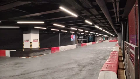 Karting Area Front View Stock Footage 297108968