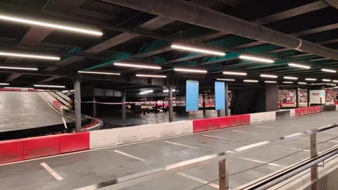 Karting Area View High Speed Racing Action Stock Footage 297108912