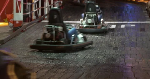 Karting race Stock Footage 55552205