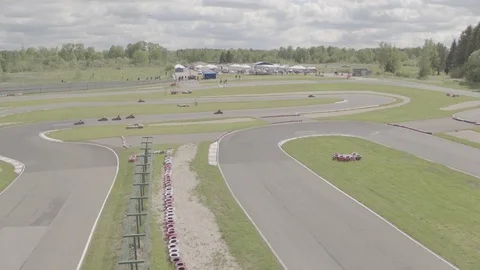 Karting race_005 Stock Footage 76704569