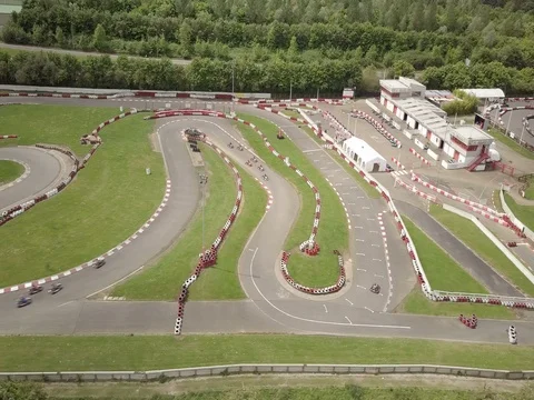 Karting track from drone Video stock 79823163