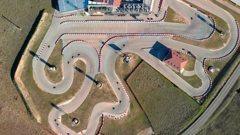 Karting track Stock Footage 125818253