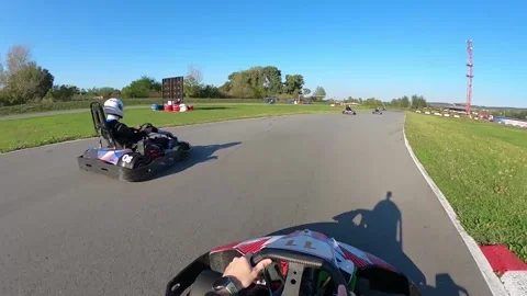 Karting Track From GoPro Stock Footage 142199811