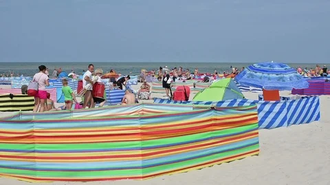 Karwia beach  스톡 동영상 92518206