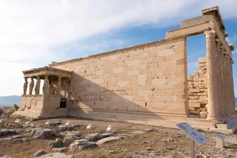 The karyatides statues Stock Photos