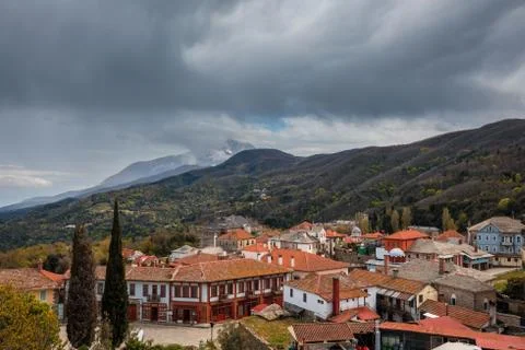 Karyes on the Mount Athos Stock Photos