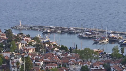 Kas city in day time Stock Footage 82351282