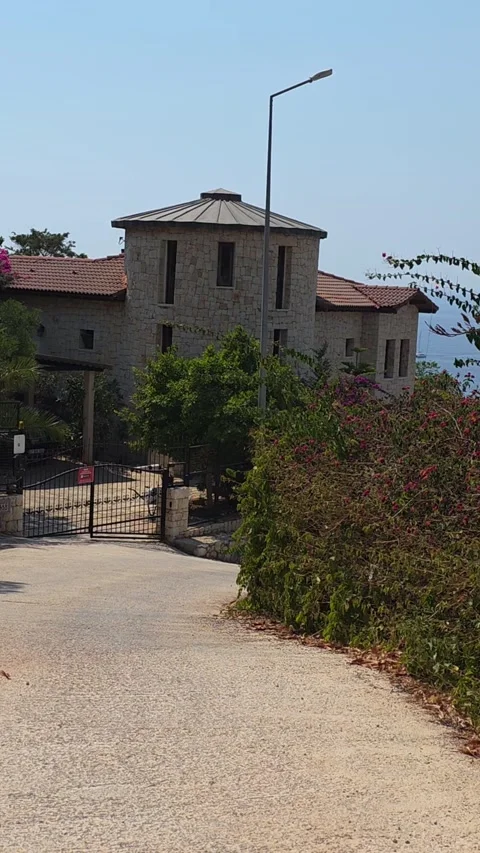 Kas, Turkey - August 23, 2026 Stone architecture and road view Stock Footage 345145514