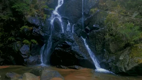 Kasak waterfall in Rhodopes Mountain near village of Kasak, Bulgaria. 스톡 동영상 167722853