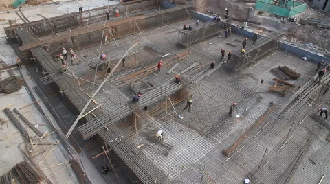 Kashgar Construction 11 Stock Footage 4910507