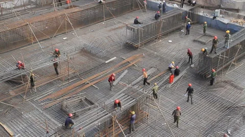 Kashgar Construction 9 Stock Footage 5164829