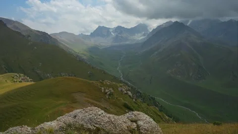 Kashka Suu River Valley Timelapse, Kyrgyzstan Video stock 314973594