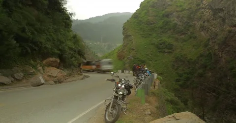 Kashmir Valley Time Lapse Stock Footage 72997161
