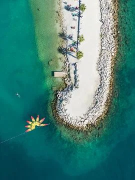 Kasjuni Beach from above Stock-Fotos