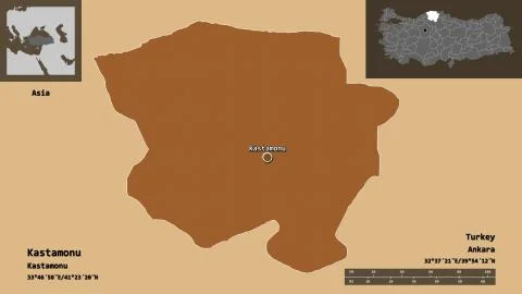 Kastamonu, province of Turkey. Previews. Pattern Illustrazione stock