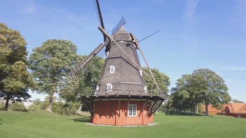 Kastellet. Part of the old fortifications around Copenhagen Video stock 101054665