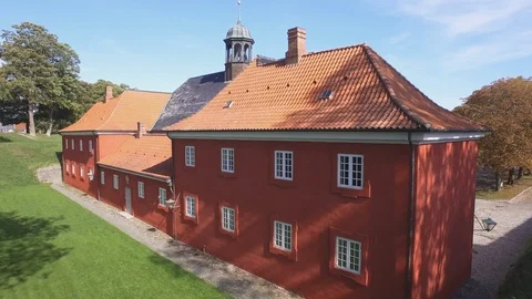 Kastellet. Part of the old fortifications around Copenhagen Stock Footage 101054708