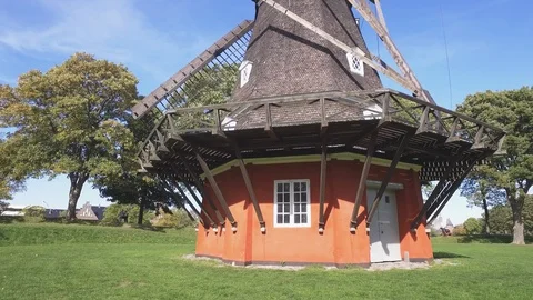 Kastellet. Part of the old fortifications around Copenhagen Stock Footage 101056861