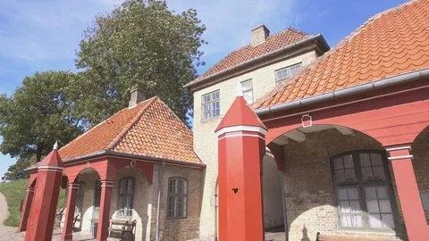 Kastellet. Part of the old fortifications around Copenhagen Stock Footage 101059415
