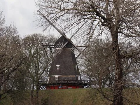 Kastellet Windmill Foto stock