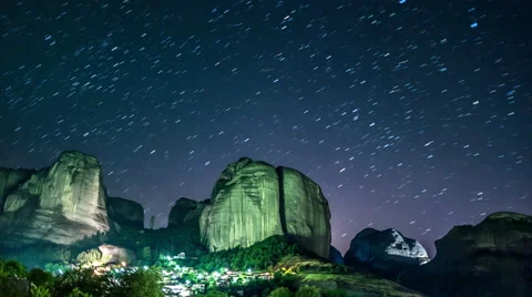 Kastraki Startrails - Decaying Stock Footage 52186417