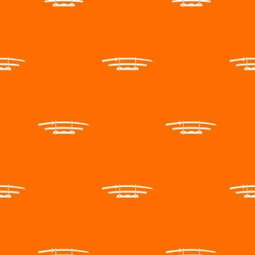 Katana, Japanese sword pattern seamless Stock Illustration