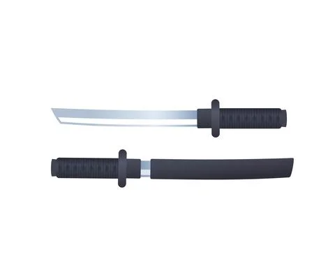 Katana vector on white Stock Illustration