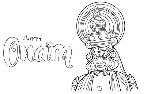 Kathakali dancer Stock Illustration