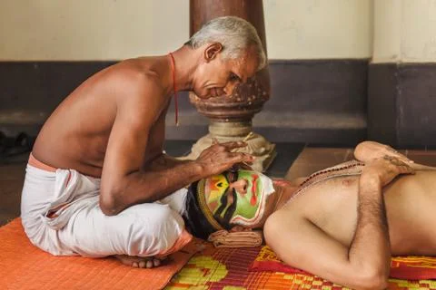 Kathakali makeup Stock Photos