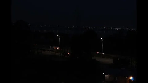 Kathjodi Bridge Evening View from CDA Cuttack, Odisha Timelapse Vidéo 344634964