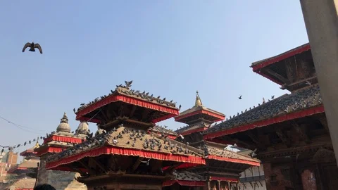 Kathmandu Durbar Square Video stock 100592526