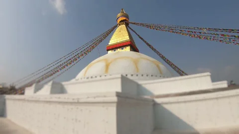 Kathmandu hyperlapse Stupa temple Nepal Stock-Footage 165508407