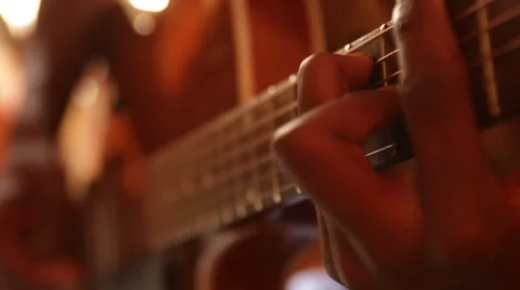 Kathmandu Nepal child plays guitar in music room at childrens home in Kathmandu, Vídeos de archivo 45207953
