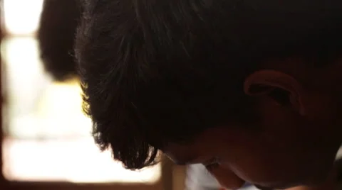 Kathmandu Nepal student writing notes for a baking class in Eastern Kathmandu, 動画素材 45207501