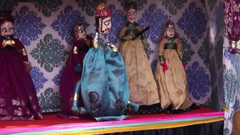 Kathpuli or Puppet Show Stock Footage 145211141