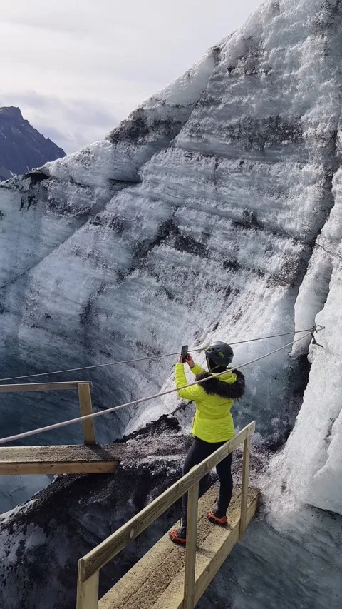 Katla Ice Cave in Iceland Video stock 272166428