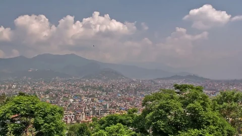 Katmandu Nepal panorama. Stock Footage 77304839