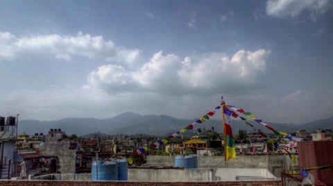 Katmandu Nepal Sky timelapse Stock Footage 24951375