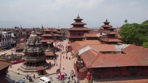 Katmandu Nepal timelapse Stock Footage 24951372