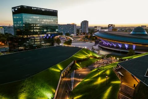 Katowice from above Stock Photos