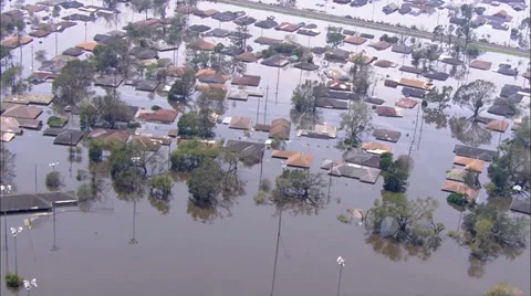 Katrina Hurricane Damage Stock Footage 37275556