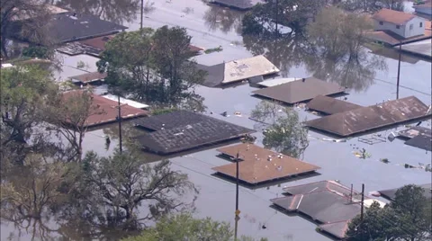 Katrina Hurricane Damage Stock Footage 37275559