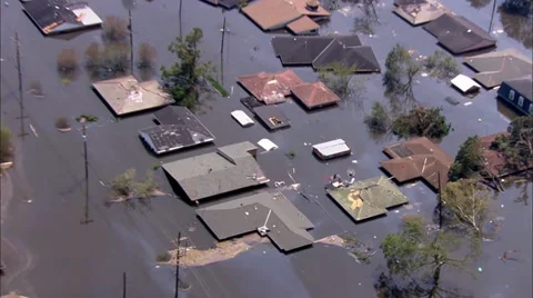 Katrina Hurricane Damage Stock Footage 37275560