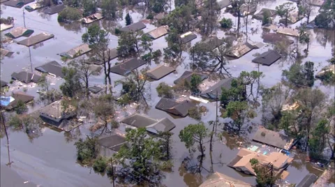 Katrina Hurricane Damage Stock Footage 37275566