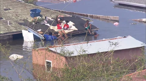 Katrina Hurricane Destruction Stock Footage 37275656