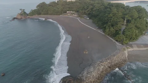 Katsurahama from the sky Stock Footage 161884669