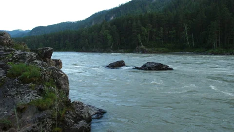 Katun River Stock Footage 203895881