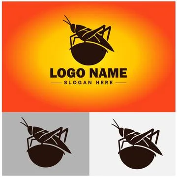 Katydid logo vector art icon graphics for business brand icon katydid logo .. Illustrazione stock